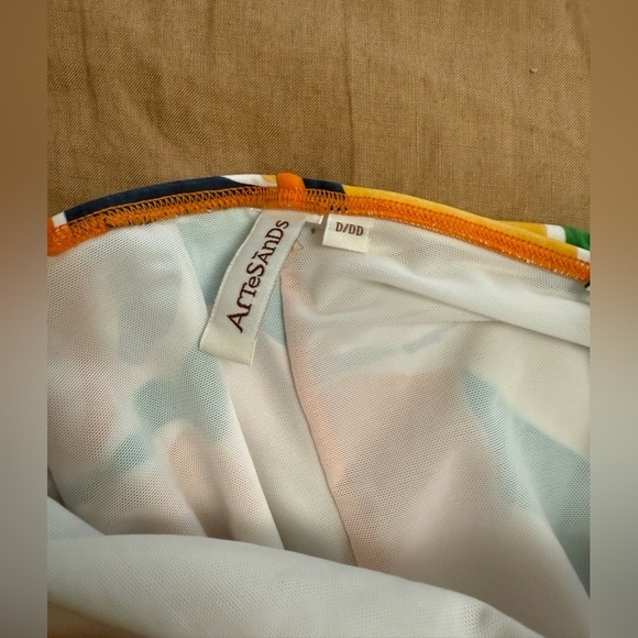 Artesands D/DD underwire one piece Colorful Floral Swimsuit wrap around style - Picture 8 of 14